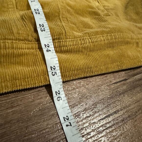 Universal Thread Yellow Corduroy Jacket 4X Chore Coat Pockets Buttons Cottage - Picture 9 of 10